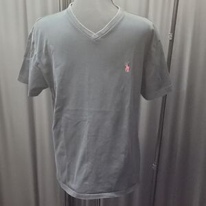 Polo by Ralph Lauren Vintage Classic Fit Charcoal V-Neck Men's T-shirt